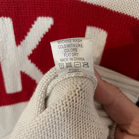 ellsworth + ivey Block Ski Crewneck Sweater - white & red - Picture 7 of 10